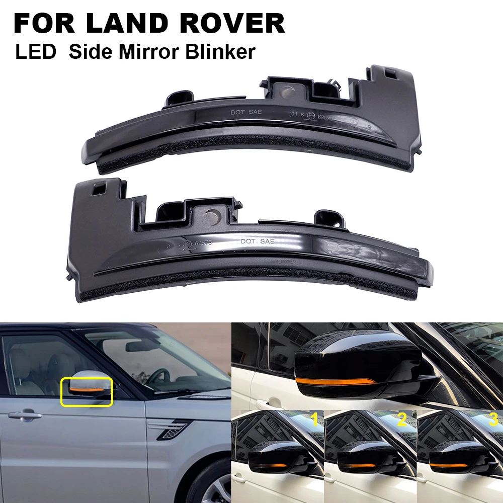 2pcs Car Dynamic Sequential LED Side Mirror Indicator Turn Signal Light