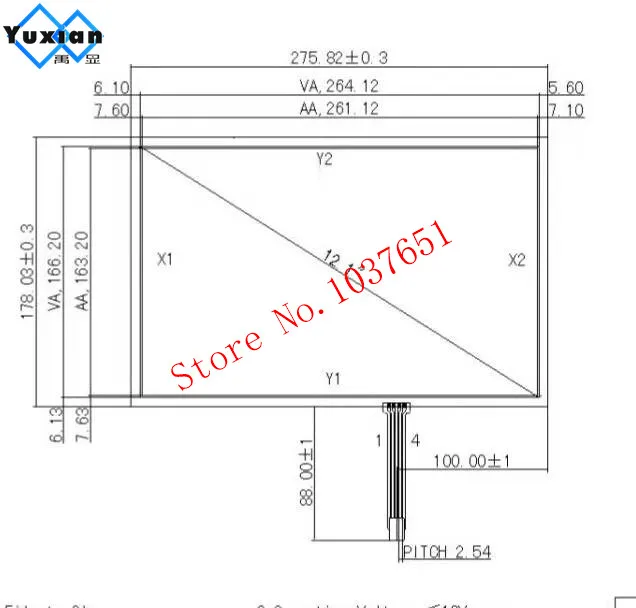 12.1inch 275x178mm 图纸
