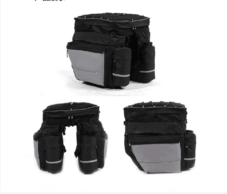 60L MTB Fahrrad Träger Tasche Hinten Rack Bike Stamm Tasche Gepäck Pannier Zurück Sitz Doppel Seite Radfahren Gepäck Träger Pack – Detail 2