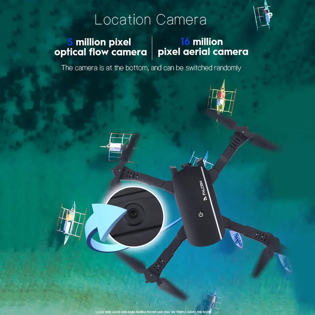 

M1808 WiFi FPV RC Drone 4K Camera Optical Flow Positioning HD Dual Camera Aerial Video RC Aircraft Airplane Kids Toys