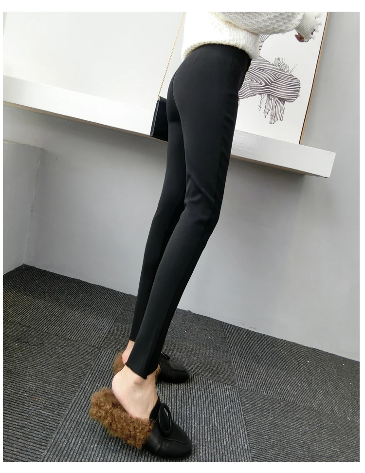 Fv2911 new autumn winter women fashion casual Ladies work wear nice Leggings Cashmere thick warm