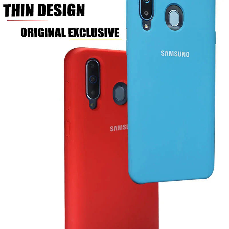 Samsung A8 2018 Чехол Оригинальный жидкий силикон мягкий защитный чехол накладка из