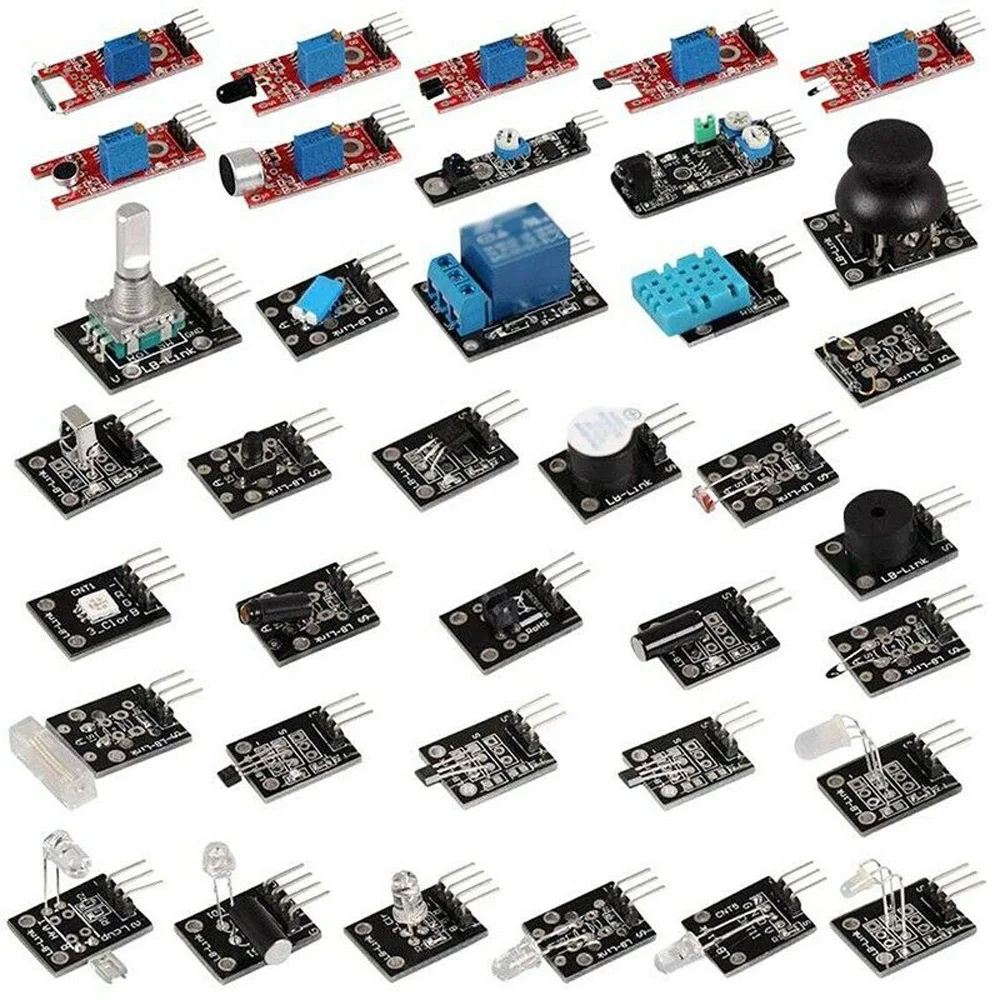 37 шт. модуль датчика стартовый комплект оборудования для Arduino Raspberry Pi Educations