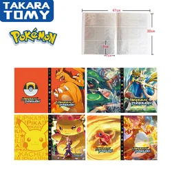 Libro de dibujos animados de Pikachu Pokemon para niños, libro de colección de juegos de mapa de Anime, carpeta superior, juguetes, regalo, 324