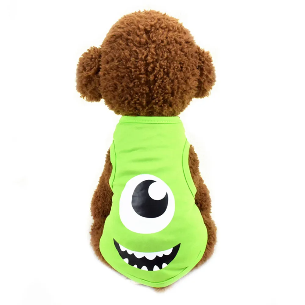 Pet Cat Clothes for Cats Summer Vest T Shirt Dog Cat Clothes Costume for Small Dogs Cartoon Vest for Puppy 35 (10)