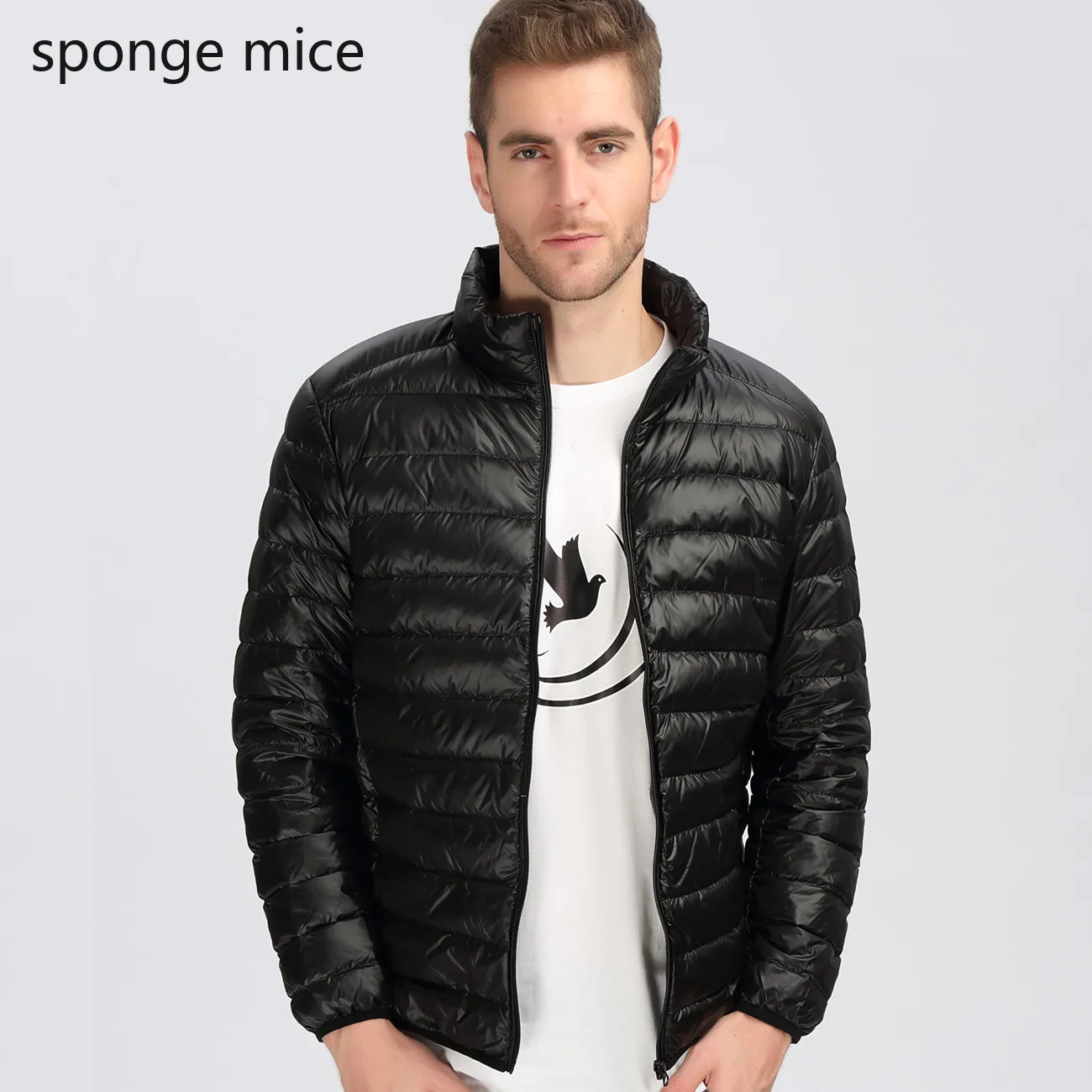 

new light down jacket men's short section anti-season down jacket men's thin section middle-aged down jacket men's clothing
