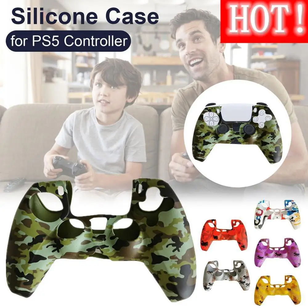 

Colorful Handle Sleeve Silicone Case Dustproof Skin Protective Cover AntiSlip for Sony PlayStation PS5 Controller Game Accessori
