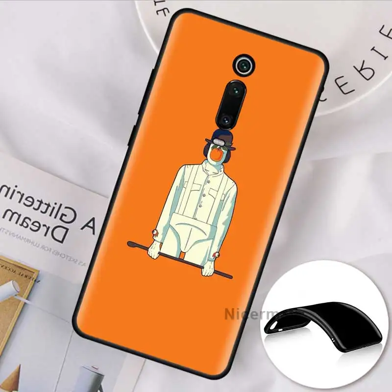 Заводной оранжевый чехол для Xiaomi Redmi Note 9S 9 Max 7 8 8T K30 задний зум K20 Pro Черный