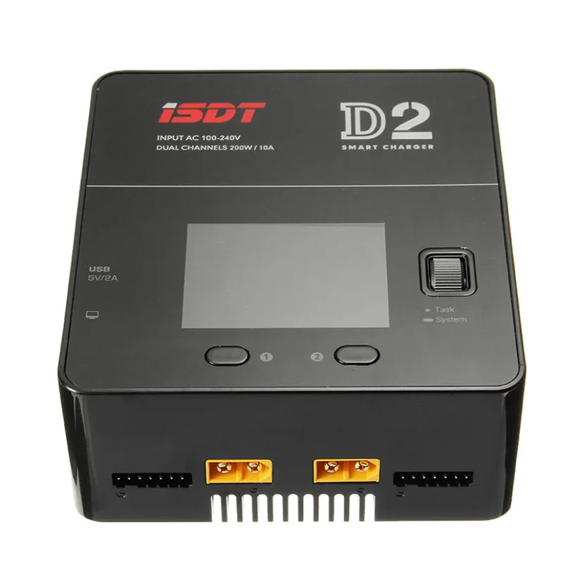 ISDT D2 200 Вт 24A AC двухканальный выход умный аккумулятор баланс зарядное устройство Dis зарядное устройство