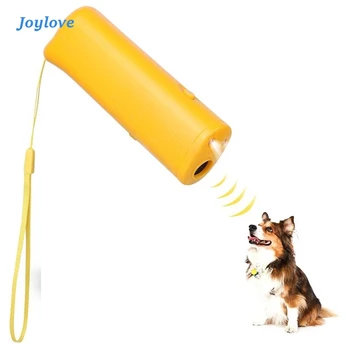 

JOYLOVE 3 In 1 Pet Ultrasonic Repeller Control Anti Barking Stop Bark Handheld Dog Training Device With LED Light