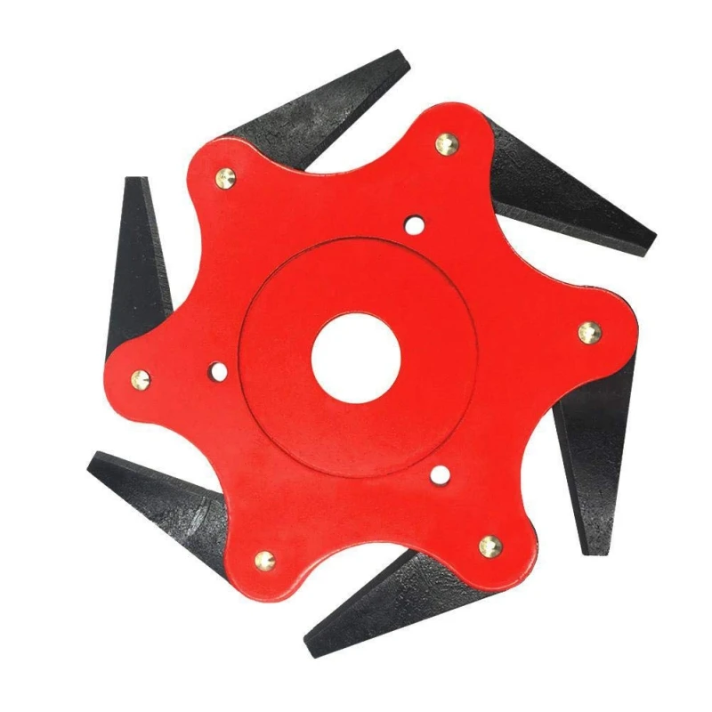 Metal Blades Trimmer NEWEST 6 Teeth Brush Cutter Blade Trimmer Head 65Mn Garden Grass Trimmer Head For Lawn Mower