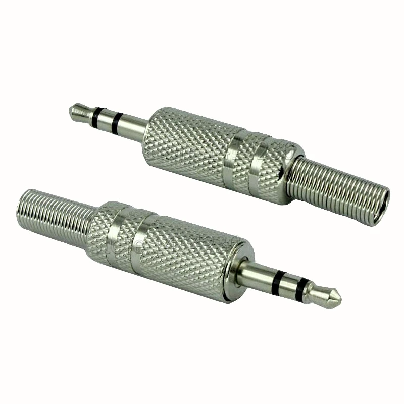 Enchufe Audio estéreo 3,5mm, 3 polos, 10 piezas, 3,5, de Audio de codificación Dual, enchufe estéreo de 3,5mm|Conectores| - AliExpress