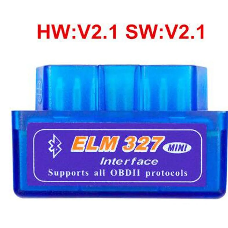 ELM 327 V 2,1 адаптер BT работает на Android Крутящий момент elm327 Bluetooth V2.1 интерфейс OBD2/OBD II автомобильный диагностический сканер - Цвет: Синий