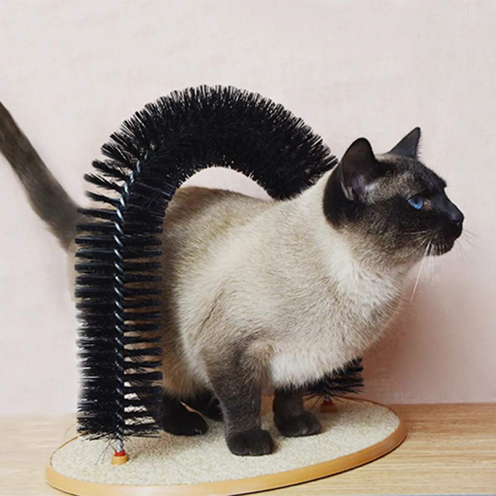 Pet Cat Massage Combs Arch Hair Grooming Scratcher Toy Scratching Scratches Cleaning Relieve Itching Brush | Дом и сад