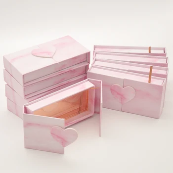 

wholesale eyelash packaging box lashes boxes packaging custom 25mm mink eyelashes faux cils magnetic pink case bulk vendors
