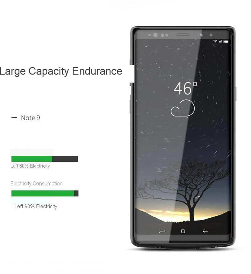 Чехол Vogek для samsung S8 S9 Plus Note 9, чехол для аккумулятора, противоударный чехол для зарядки телефона, чехол для samsung Note 8 S8 Plus, внешний аккумулятор для задней панели