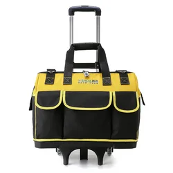 Bolsa de Herramientas portátil de lona impermeable con ruedas, Bolsa gruesa de Herramientas de almacenamiento, garaje, viaje, envío de Herramientas de Moto
