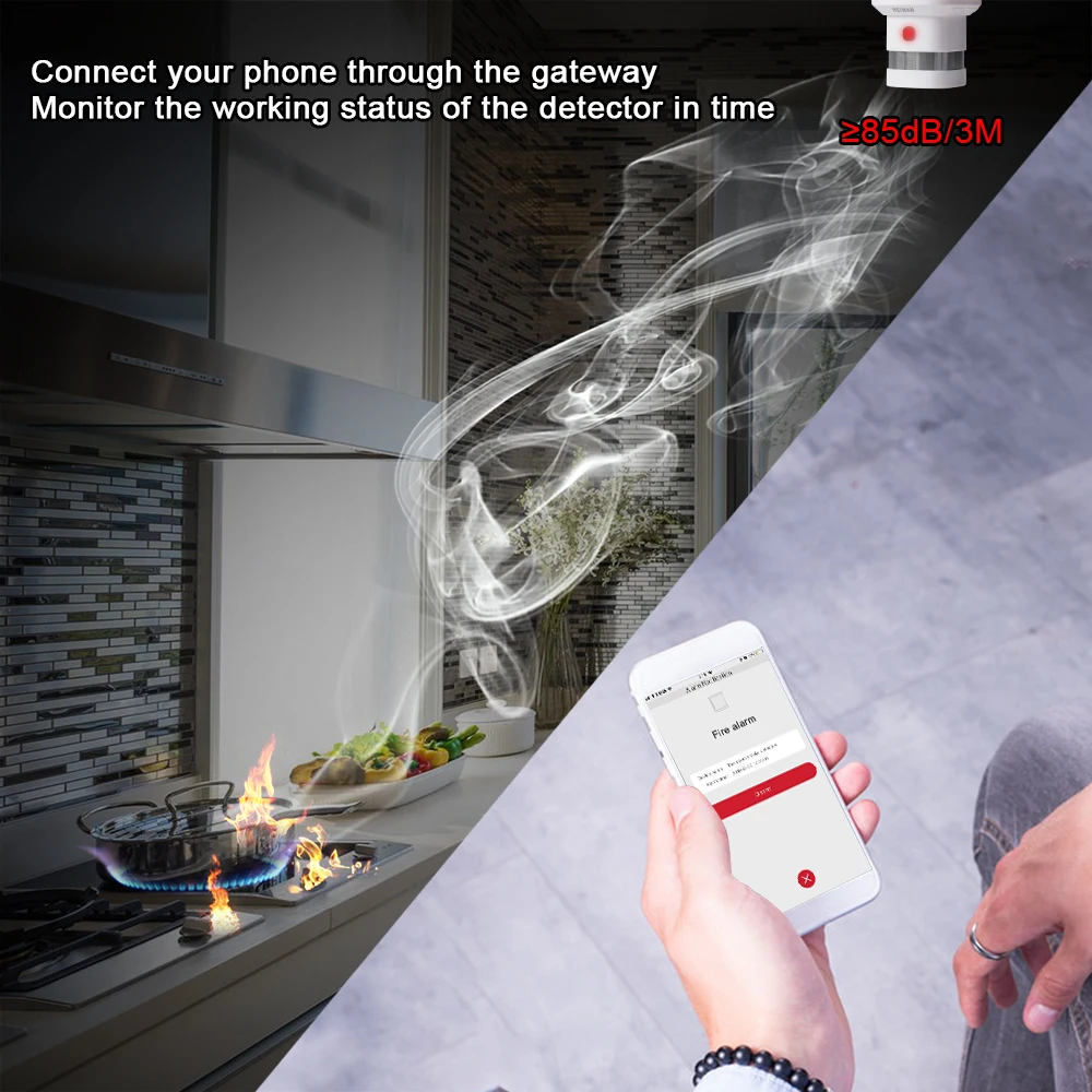 HEIMAN Free Shipping Zwave Fire protection alarm Smart Z-wave Smoke detector 868MHz 3pcs High sensitivity Z wave Safety Sensor