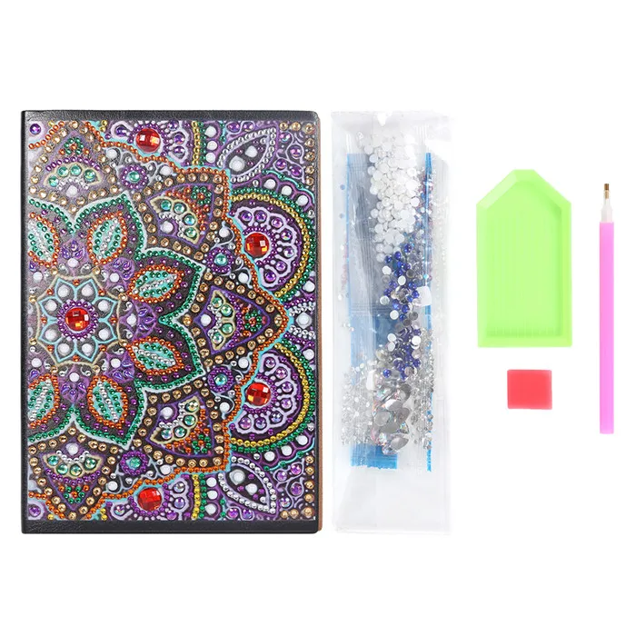 DIY Мандала алмаз особенной формы живопись A5 тетрадь 50 листов студентов ремесло подарки - Цвет: KB005