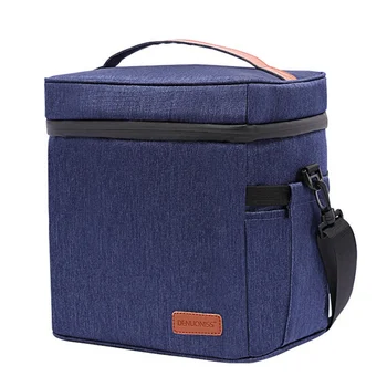 

Dual Layer Lunch Thermal Bag With Adjustable Shoulder Strap，