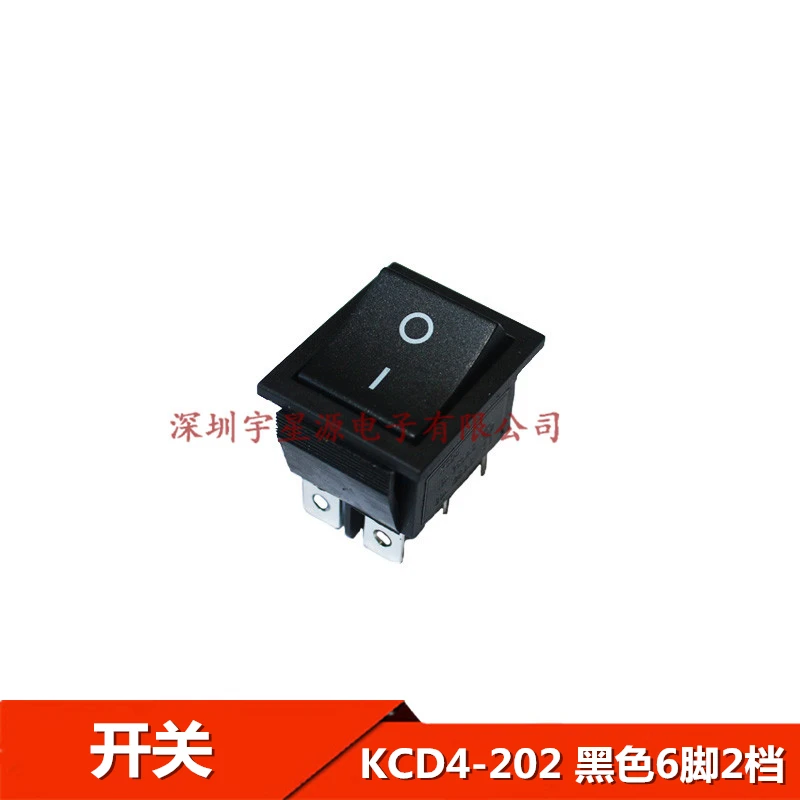 5pcs/ KCD4-202 6 foot KCD2 16A 250V power switch boat Rocker 31x25mm Black red green | Обустройство дома