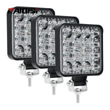 Mini led trabalho luzes led barra de luz 9v 36v 48w para fora da estrada suv universal automóvel & motocicleta conjunto luz acessórios