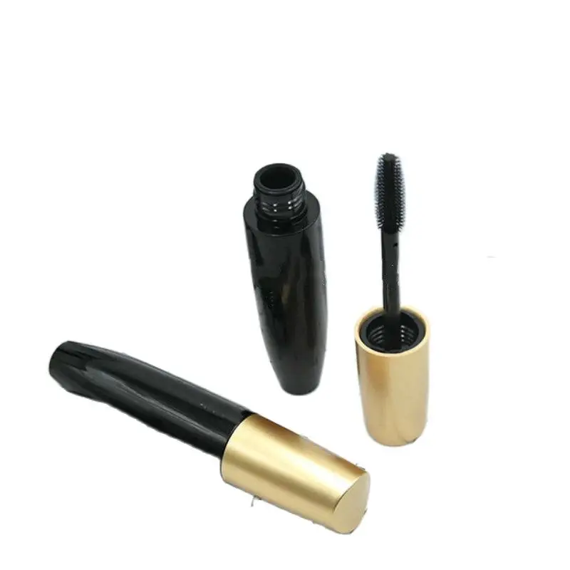 10ml Empty Mascara Tubes Plastic Eyelashes Growth Liquid Packing Bottle Black Tube Gold Cap Cosmetics Packaging Container | Красота и