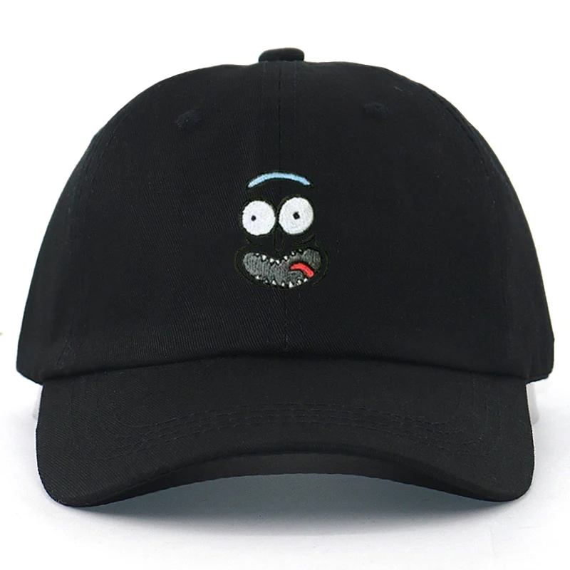 Американский Аниме Рик и Морти хип-хоп папа шляпа мультфильм Вышивка Черная Бейсболка Snapback причудливые шляпы унисекс