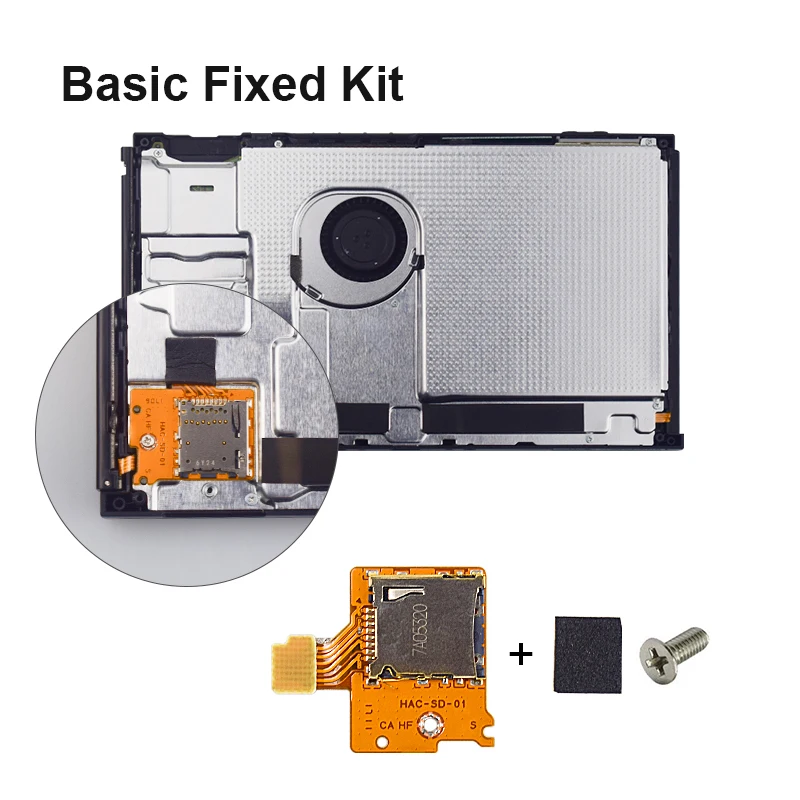 Basic fixed kit Дата лягушка Micro SD карта слот для nintendo переключатель NS TF SD гнездо для карты памяти доска Замена для nintendo Переключатель консоли - Цвет: Basic fixed kit