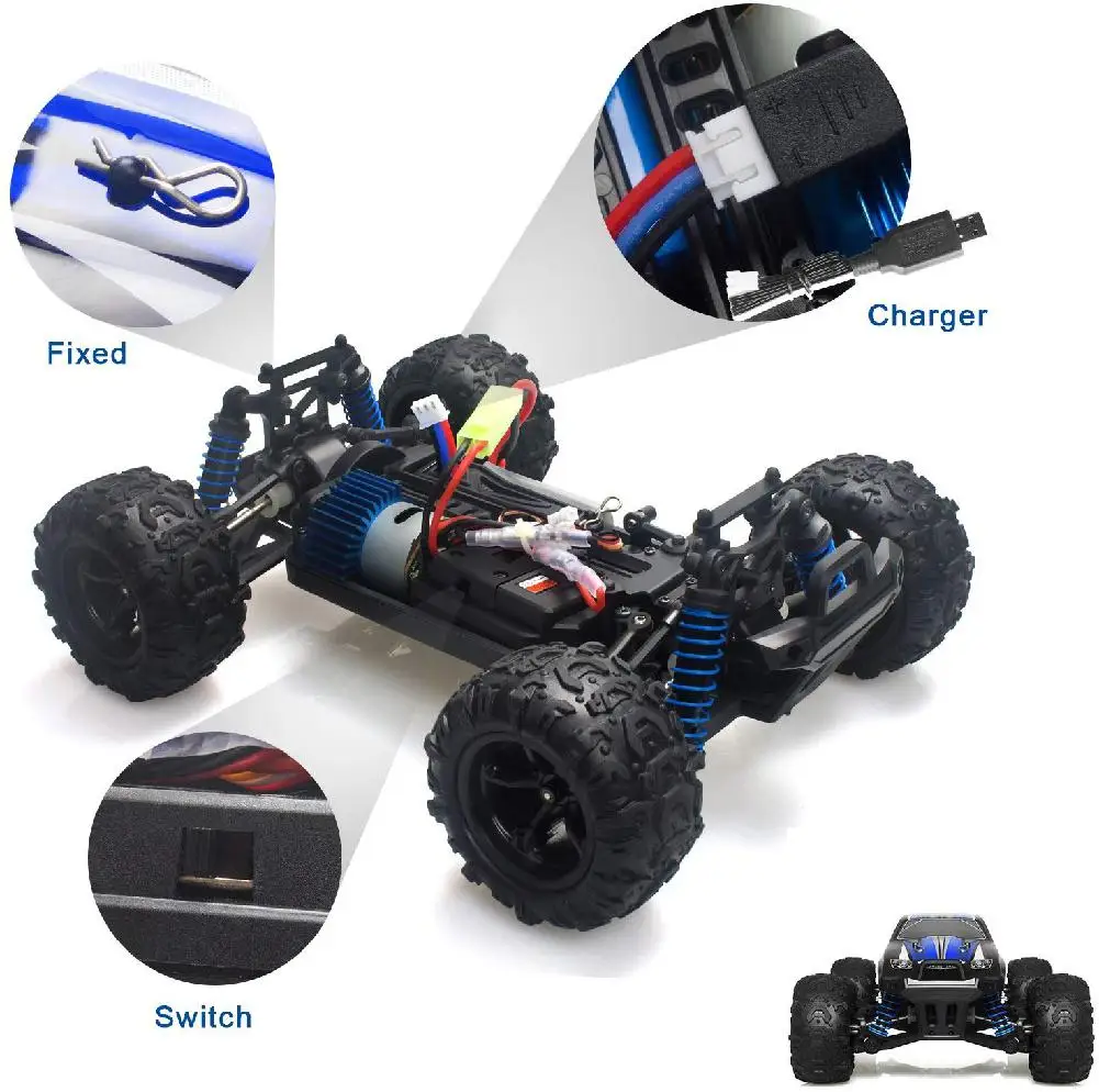 LeadingStar 9300 дистанционное управление автомобильный 1:18 Масштаб 2,4 ГГц радио 4WD Быстрый 30+ MPH RC вездеход Электрический Внедорожный гоночный грузовик