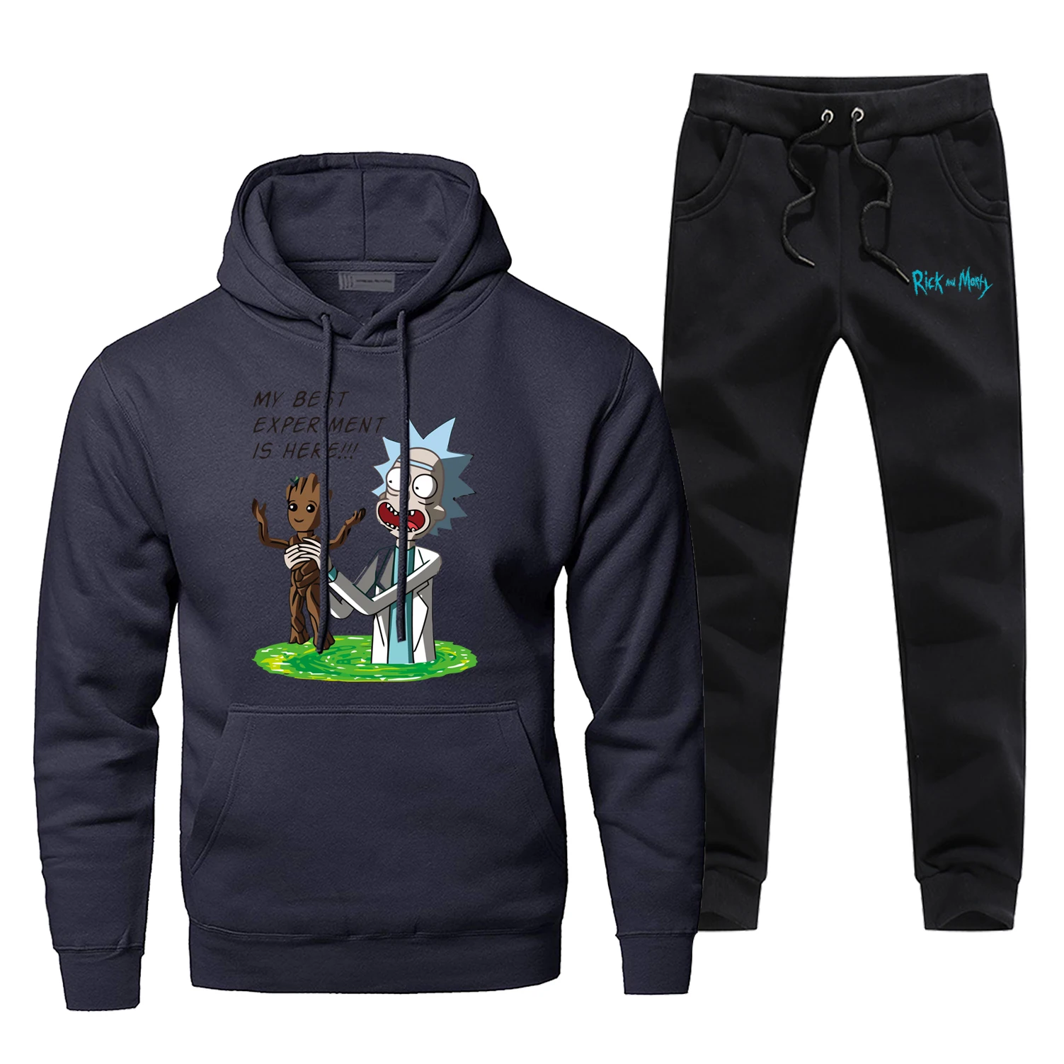 I Am Groot Men's Jogging Anime Rick And Morty Fashion Mens Full Suit Tracksuit Winter Bodywarmer Male Set Funny Fleece Gym Suit I Am Groot Men's Jogging Anime Rick And Morty Fashion Mens Full Suit Tracksuit Winter Bodywarmer Male Set Funny Fleece Gym Suit
