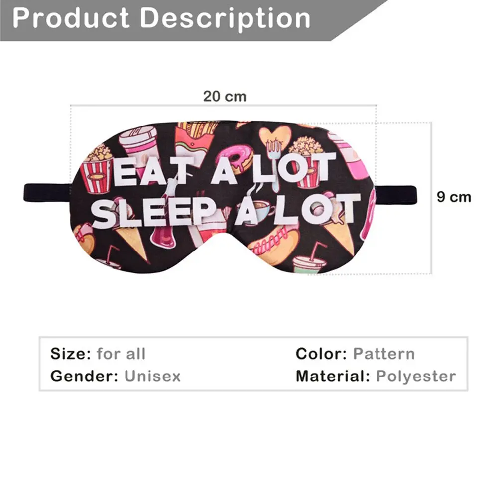Cute Eyepatch Soft Rest Relax Eyeshade Sleeping Eye Mask For Exquisite Presents Cover Eyepatch For Comfortable 2