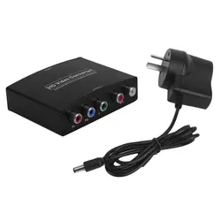 Adaptateur TV Portable 2 canaux LPCM 50/60HZ, 1.65Gbps/165MHz, compatible HDMI avec composant RGB (YPbPr), vidéo et Audio R/L, convertisseur TV 