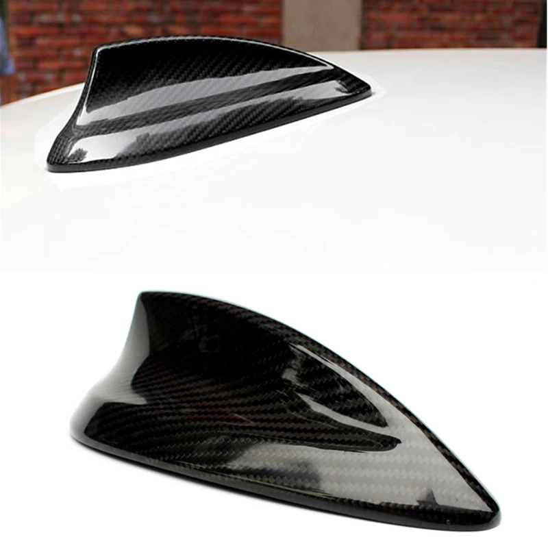 

1 Pc for B M W 3 series F30 F35 real carbon fiber material car roof shark fin antenna radio signal car stickers