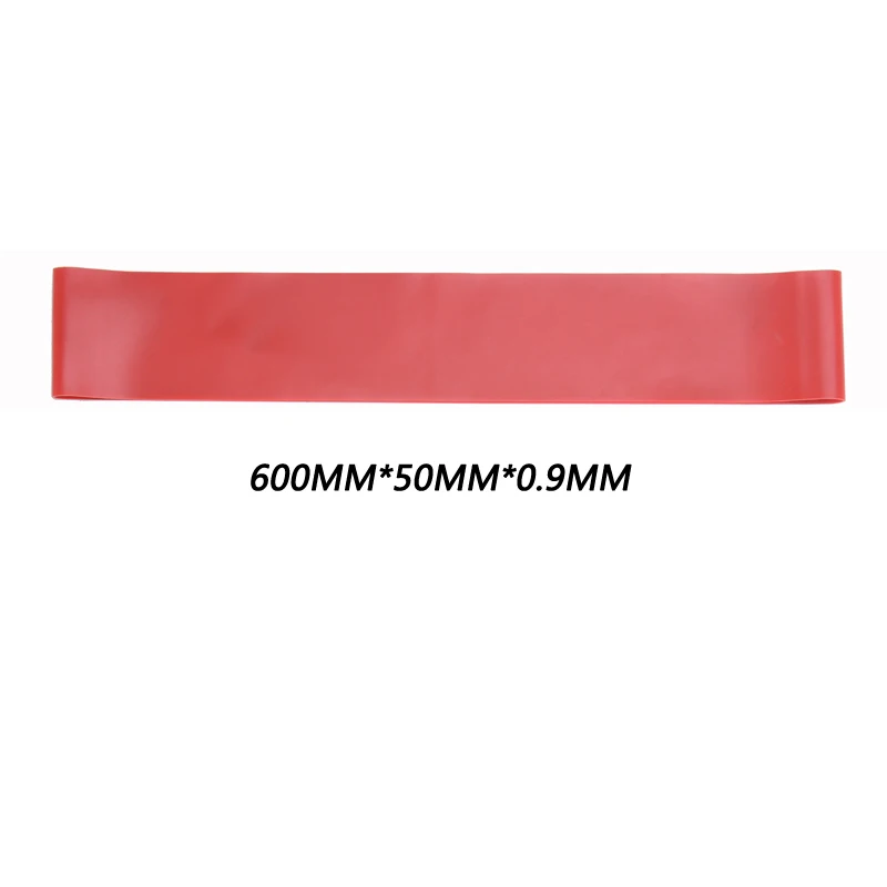 5 цветов Йога сопротивление резинки Крытый открытый фитнес-оборудование 0,35 мм-1,1 мм Пилатес спортивные тренировки эластичные ленты - Цвет: Red