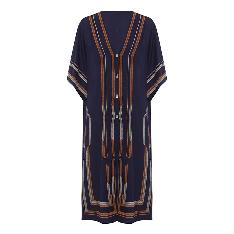 navy blue kaftan