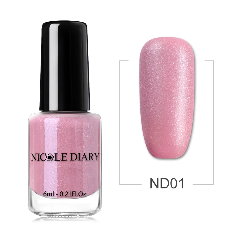 Matte 01 NICOLE DIARY голографический лак для ногтей тепловой блеск Хамелеон Температура Изменение цвета маникюрный лак градиентный лак для ногтей - Цвет: Matte 01