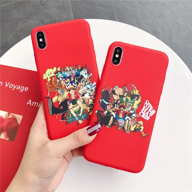 

One Piece Luffy Zoro Choppe Pattern Soft Phone Case For iphone 11 Pro Max X XR XS Max 6 6S 7 7 8 Plus Cover