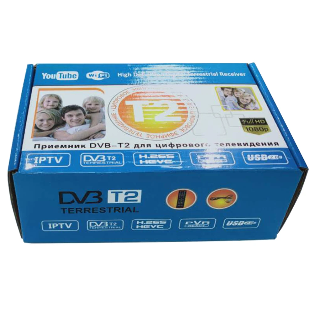 1080P Digital TV Box DVB-T2 H.265 IPTV Set Top Box Video Display Receiver Player WiFi Bluetooth-compatible Smart TV Box STB mini tv sticks TV Sticks
