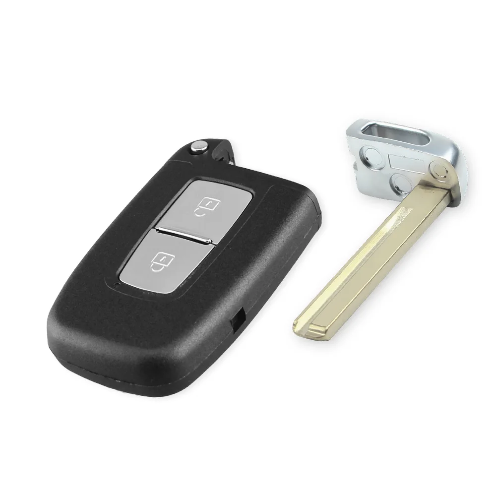 KEYYOU 10X2/3/4 кнопки автомобиль дистанционного Smart оболочки Чехол подходит для HYUNDAI KIA Автозапуск чехол Обложка с HY18 лезвие