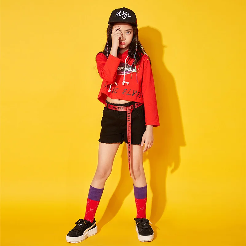 

New Style Children Hip Hop Set Girls Hip Hop Fashion Catwalks Performance Clothes GIRL'S Jazz Dance Performance Clothing