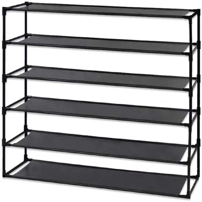 

Simple Assembly 9 Tier Shoe Rack Detachable Non-Woven Waterproof Fabric Shoe Organizer Tower Space Saver Stackable Storage Shelf