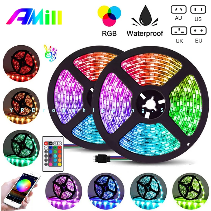 10M Bluetooth 2835 RGB Led Light 5M SMD DC12V Waterproof Smart Led Lights Strip For UK/US/EU/AU Room Decoration TV Backlight
10M Bluetooth 2835 RGB Led Light 5M SMD DC12V Waterproof Smart Led Lights Strip For UK/US/EU/AU Room Decoration TV Backlight