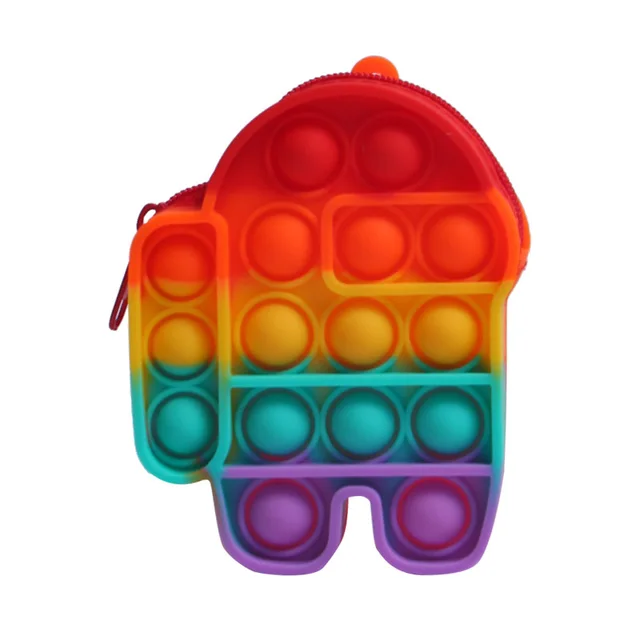 New Popit Mini Money Wallet Fingertip Toys Push Bubble Popite Pendant Bag Hot Sale Adult Decompression Toys Children Anti-Stress taikongren-02