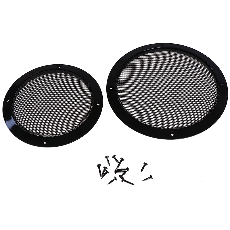 4 /5/6/8/10 inch Black Replacement Round Speaker Protective Mesh Net Cover Grille Circle Speaker Accessories