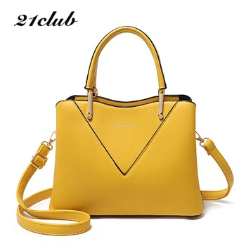 

21CLUB Brand Small Casual Zipper Solid Color Women Shoulder Bags Shopping Party Working Totes Fashion Messenger Female Handbags