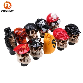 

POSSBAY Car Gear Shift Knob Skull Shift Knob Modification Car Interior Decoration MT Wicked Carved Skull Lever Knobs for Audi