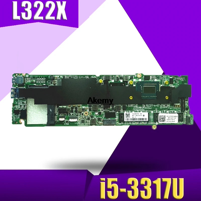

XPS 13 motherboard GJW63 0GJW63 CN-0GJW63 I5-3317U DAD13AMBCD1 DDR3 For DELL XPS 13 L322x Laptop Motherboard tested 100% work