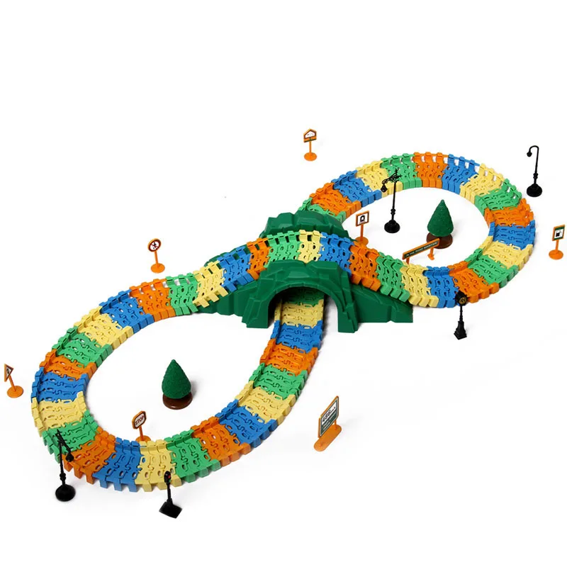Детский электрический трек игрушечный автомобиль DIY Собранный трек поезд мальчик Дистанционное управление автомобиль трек многослойный трек автомобиль детские игрушки
