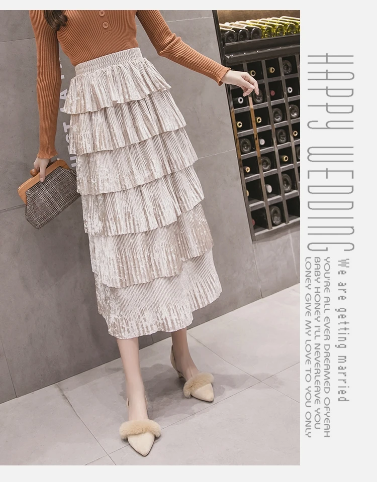Vogue of new fund of, многослойная Пышная юбка из плюша, 320